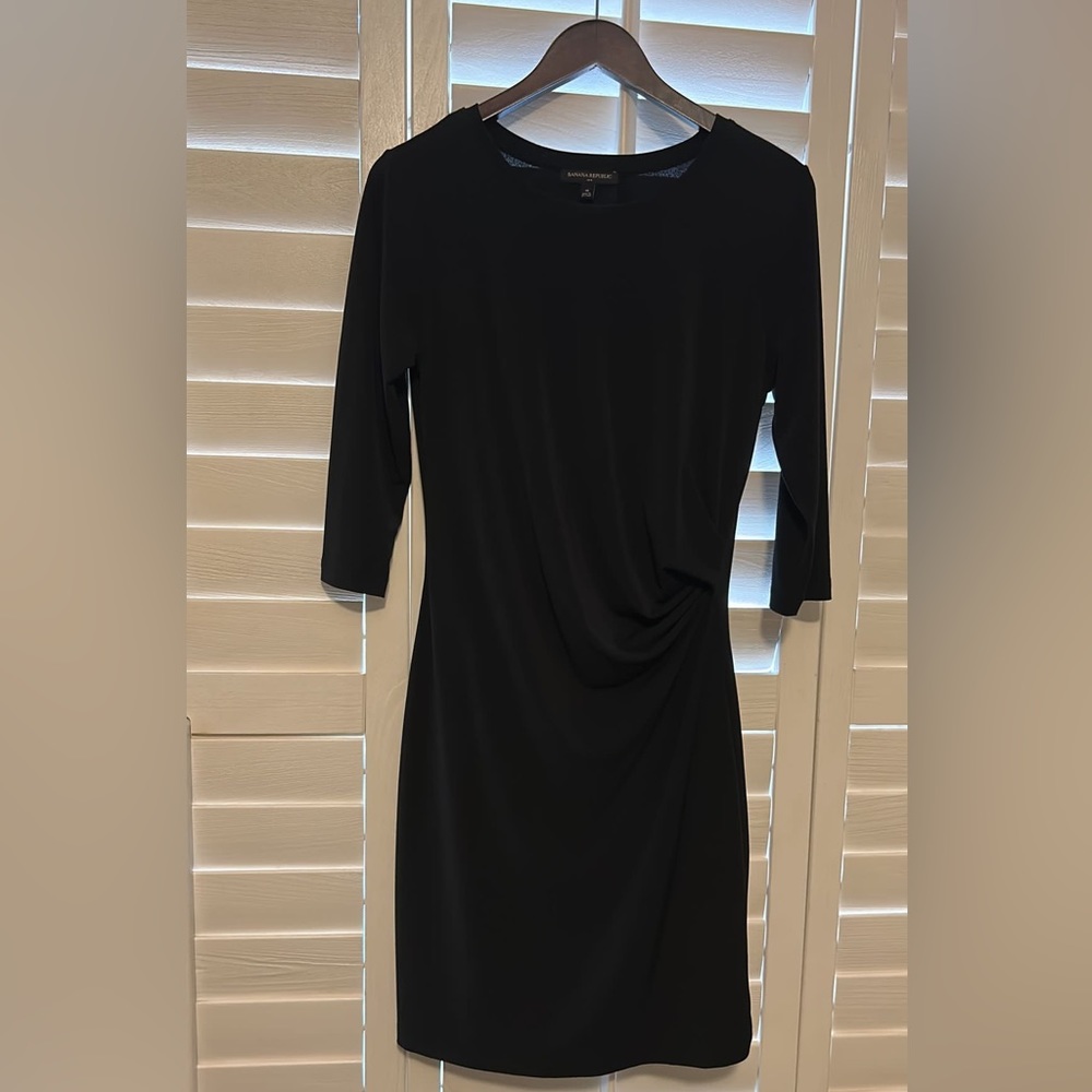 Banana Republic Black Midi Dress